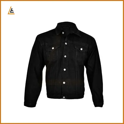 Buy Mens Denim Jeans Jacket Causal Classic Tough Heavy Duty Work Wear Trucker Coat • 14.99£