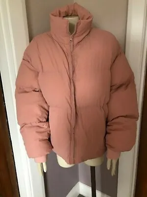 Buy Cold Laundry Male/female Unisex Pale Pink Oversized Puffer Jacket Size Large • 15.95£