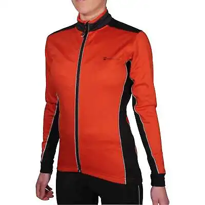 Buy Piu Miglia Womens Soft Shell Cycle Jacket Red Fleece Lined Winter Cycling • 10.90£