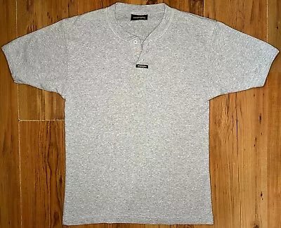 Buy Vintage Wrangler Henly T- Shirt Grey Sz M • 17.99£