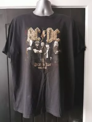 Buy Vintage 2015 AC DC Tour T Shirt Rock Band Festival XXL • 18.91£