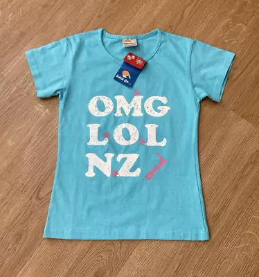 Buy 'Lol NZ  Girls T-shirt Brand New With Tags - Turquoise New Zealand Nz Size 8 • 3£