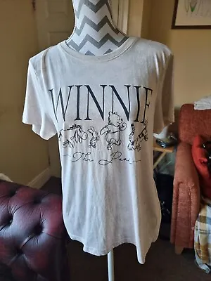 Buy Winnie The Pooh ,T-Shirt ,Beige Background, Size S, 10-12 • 5£