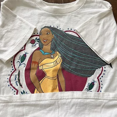 Buy Vintage 1990s Pocahontas Disney Single Stitch T Shirt Kids Medium • 31.49£