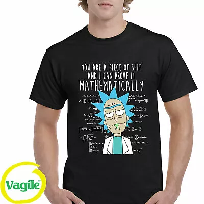 Buy Rick And Morty T-Shirt,Piece Of Sh** Spoof,American Anime,Adult Men Tshirt Top • 7.59£