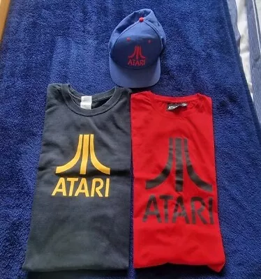 Buy Atari Bundle Large With Cap And Free Space Invaders Tshirt Small • 15£