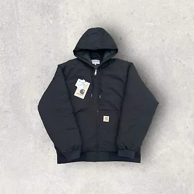 Buy Carhartt WIP Embroidered Black Active Cold Puffer Jacket XL • 119.99£