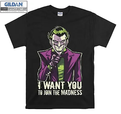 Buy Joker Comic I Want You To Join T-shirt Gift Hoodie Tshirt Men Women Unisex E932 • 11.99£
