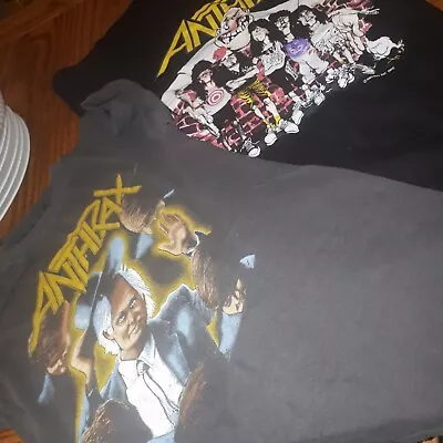 Buy Anthrax Tour Tee Shirts X 2  1988 • 150£