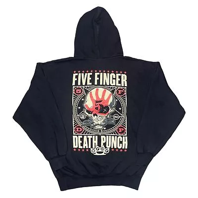 Buy Five Finger Death Punch Gothic Band Knuckle Duster Hoodie, Size Large • 30£