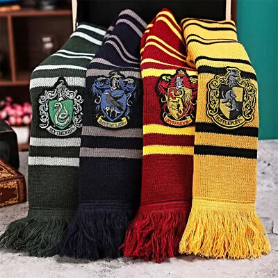 Buy Unisex.Warm Scarf Hufflepuff Harry Potter Gryffindor Slytherin Raveclaw Scarves~ • 8.75£
