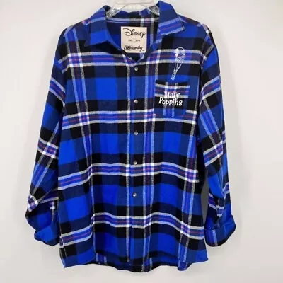 Buy Cakeworthy Disney Mary Poppins Flannel Shirt Size 4XL New With Tags • 29.99£