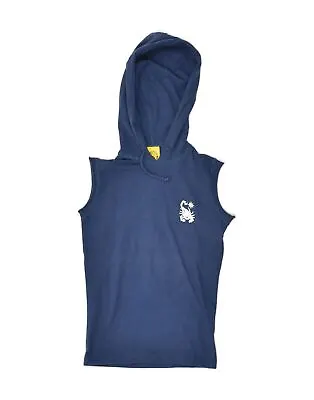 Buy SCORPION BAY Boys Graphic Sleeveless Hoodie Jumper 5-6 Years Medium Blue AW76 • 12.89£