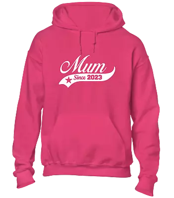 Buy Mum Since 2023 Hoody Hoodie Funny Cool Gift Present Idea For New Mum Mother Top • 16.99£