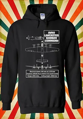 Buy Avro Lancaster Bomber Command Plane Men Women Unisex Top Hoodie Sweatshirt 2063 • 17.95£