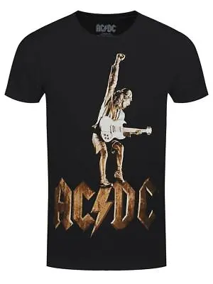 Buy AC/DC Angus Statue Black Cotton Unisex T-Shirt • 15.95£