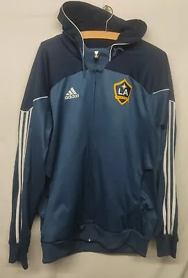 Buy Adidas LA Galaxy Hooded Track Top Full Zip *Extremely Rare* Size XL 44/46  MLS  • 55£