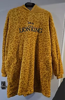 Buy Disney Lion King Snuddie Hooded Snuggle Blanket Oversize Hoodie Snuddie M-L NEW • 24.99£