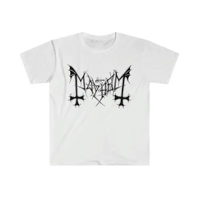 Buy Mayhem T Shirt Band Logo Metal Rock Unisex Tee Legendary Black Metal Icons • 19.99£