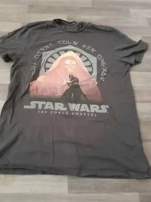 Buy Star Wars The Force Awakens Black T-shirt Size M Excellent Cond. Official Merch. • 12.50£