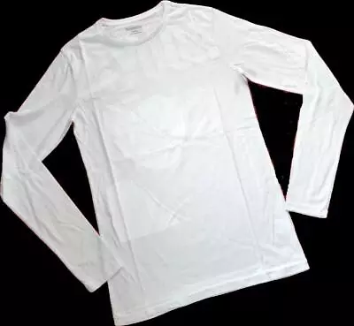 Buy All Saints Mens T-Shirt Logic LS Tonic Crew White Long Sleeve Designer XS New • 16.58£