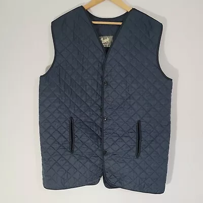 Buy Mens SHAMBA Gilet Jacket Blue XL Thin Quilted Open Pockets WEATHERWEAR Tall  • 12.90£