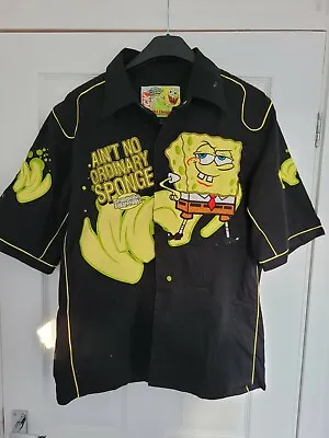 Buy JH Design Spongebob Squarepants Shirt, Mens Size Large, Embroidered, Nickelodeon • 95£