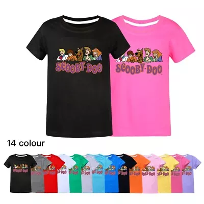 Buy Pop Cartoon Scooby Doo T-shirt Kids Summer Casual T-Shirt Short Sleeve Tee Tops • 8.99£
