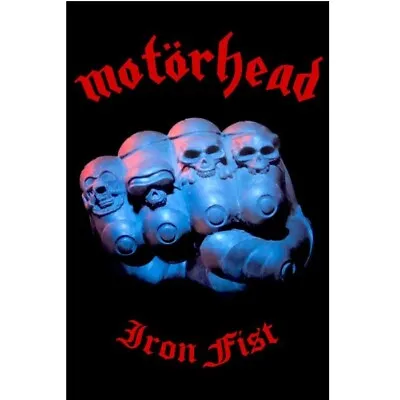 Buy Motorhead Iron Fist Flag Fabric Textile Wall Banner Offcl Metal Band Merch • 21.69£