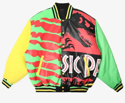 Buy Dumbgood Jurassic Park Panel Split Varsity Jacket - XL • 150£