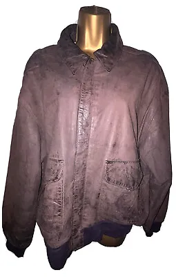 Buy Urban Outfitters Clout Related Fashions Y2K Brown Leather Bomber Jacket MEDIUM • 40£