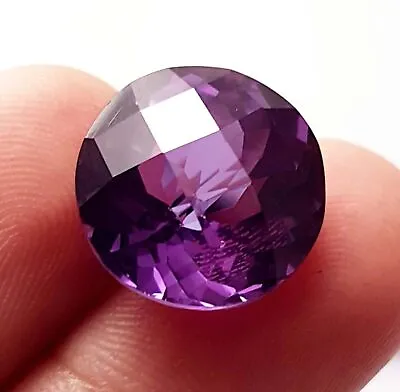 Buy Loose Gemstone 14.50 Ct Super Natural Purple Sapphire Round Shape Jewelry • 32.68£