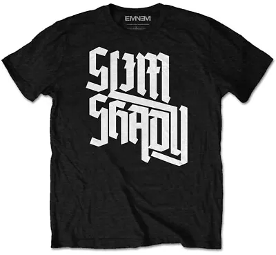 Buy Eminem Shady Slant Black T-Shirt OFFICIAL • 14.89£