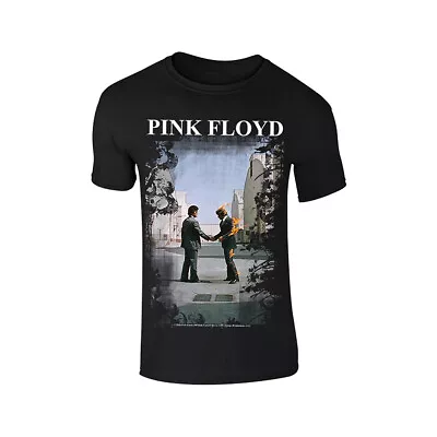 Buy Pink Floyd Wish You Were Here Flaming Handshake Official Tee T-Shirt Mens Unisex • 18.27£
