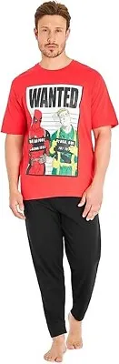 Buy Marvel Deadpool Pyjamas Set Cotton PJs With Short Sleeve Size 2XL - New In Pack • 12.49£