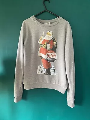Buy Asos Size 10 Merry Christmas Xmas Santa  Pepsi Cola Christmas Jumper Day Sweater • 14.99£