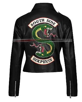 Buy Riverdale Southside Serpents Jughead Jones Women's Faux Leather Biker Jacket • 69.99£