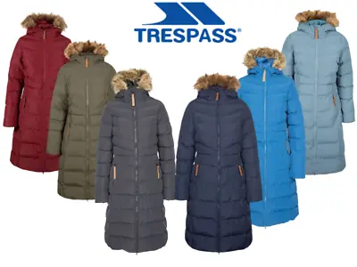 Buy Trespass Audrey Long  Hooded Womens Ladies Waterproof Parka Coat Padded Jacket • 69.99£