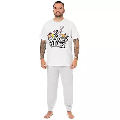 Buy Looney Tunes Mens Logo Long Pyjama Set NS7095 • 20.33£