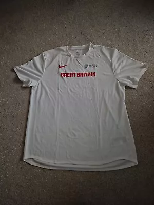 Buy Mens Nike Great Britain Athletics 2023 T-Shirt Dri Fit Size XL • 12.50£