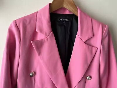 Buy Cameo Rose Jacket Size 8 Pink Long Sleeve Blazer Button Party Going Out Formal • 10£