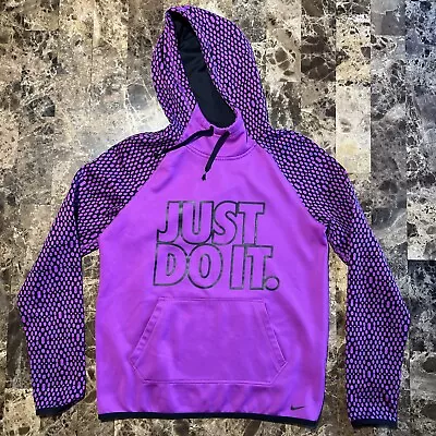 Buy Nike Women's Therma FIT All Time Workout Hoodie Pullover JUST DO IT Size Small • 17.04£