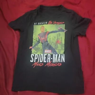Buy Marvel Spider-Man Miles Morales Boys T-Shirt Size 6/7 • 4.02£