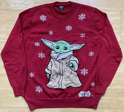 Buy XL 43” Baby Yoda The Mandalorian Christmas Xmas Jumper Sweater Star Wars • 29.99£