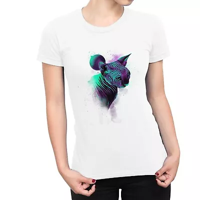 Buy 1Tee Womens Sphynx Cat In Space T-Shirt • 7.99£