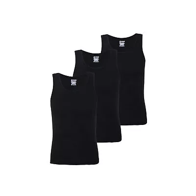 Buy Men's Ribbed 100% Fine Cotton Fitted Slim Fit Athletic Gym Muscle Tank Top Vest  • 9.99£