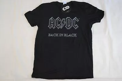 Buy Ac/dc Back In Black Logo T Shirt New Official Band Group Shoot To Thrill • 10.99£