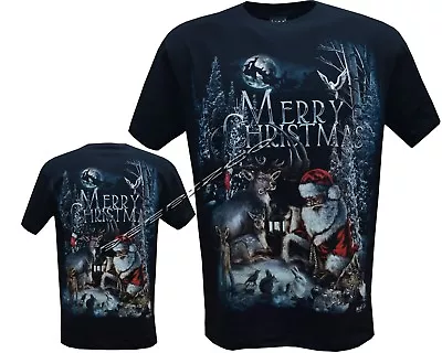 Buy Mens Women Unisex Cute Santa Christmas Xmas Reindeer / Elf Puppy Dogs T-Shirts • 9.99£