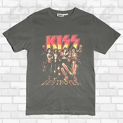 Buy Kiss Merch Rock N Roll Heavy Metal Music Men’s T-shirt M Vintage Graphic Print • 18.96£