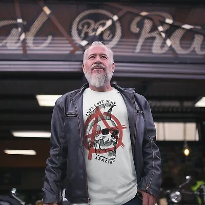 Buy Punk's Not Dead T-Shirt | Anarchy Punk Rock Music Biker Mohican Mohawk Gift • 11.95£
